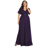 Moteri&scaron;ka vakarinė suknelė Saitdress, violetinė