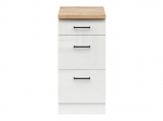 Virtuvės spintelė Black Red White Junona Line Base, balta