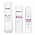 Goldwell Ds Silver Shampoo 250Ml + Goldwell Ds B&H Anti-Yellow Conditioner 200Ml + Goldwell Ds B&H Brilliance Serum Spray 150Ml