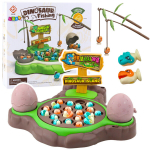Arkadinis žaidimas Dinozaurų žvejyba Lean Toys, rudas