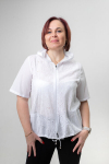 Moteri&scaron;ka palaidinė su gobtuvu Ansar, balta