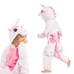 Vaiki&scaron;ka Pižama Kigurumi Kombinezonas Vienaragis &Scaron;viesiai Rožinė 125-135 Cm