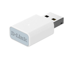 D-Link AC13U USB adapteris, AC1300, Wi-Fi 5, 400Mbps 2.4GHz, 867Mbps 5GHz, WPA3, MU-MIMO, Plug&Play, Windows 10/11, baltas