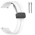 BestAccessories, silikoninis laikrodžio dirželis, plotis 22 mm, baltos spalvos
