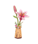 3D Wooden Puzzles - Pink Lily / TW071. Rowood