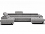 Sofa-lova Eltap Feraria, 202x358x93 cm, pilka