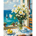 Tapymas pagal numerius 40x50 cm, Pajūrio Langas, varvikas, MG2520e