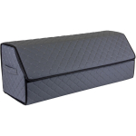 Bagažinės daiktadėžė EVAtech ECO XL 30x30x80 cm - pilka / juodi kra&scaron;tai / pilkos siūlės / raudonas vidus