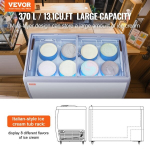 370 L ledų vitrina ir &scaron;aldiklis