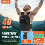 Reguliuojama svorinė liemenė 18 kg treniruotėms