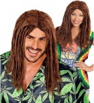 I&scaron;skirtinė ruda dredų perukas &bdquo;Rock the Look&ldquo; drąsiam įvaizdžiui