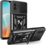 &bdquo;Mozhi&ldquo; Kickstand sustiprintos apsaugos dėklas - juodas (Galaxy XCover7 Pro)