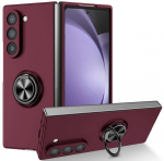 &bdquo;Fashion&ldquo; Kickstand kieto plastiko dėklas - bordo (Galaxy Fold7)