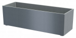 Didelis granito puodas Kubi Long 90 terasai antracitas Granitan