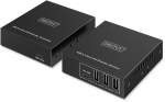 Digitus Przedłużacz USB 3.2 Gen1 CAT, 5 Gb/s, 4 porty: 3x USB-A / 1x USB-C, 100 m