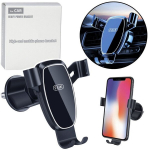 Telefono laikiklis Uchwyt Samochodowy Grawitacyjny Na Telefon Do Kratki Wentylacyjnej Czarny