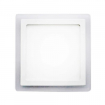 LED įmontuojamas skydelis 12W+4W, 3200K, 1200+400lm, 3 režimai