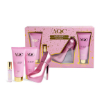 Rinkinys Aqc Fragrances Lady Secret Pink Edition moterims: tualetinis vanduo EDT, 100 ml + tualetinis vanduo EDT, 15 ml + kūno losjonas, 120 ml + du&scaron;o želė, 120 ml