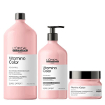 Loreal Vitamino Color Shampoo 1500Ml + Loreal Vitamino Color Conditioner 750Ml + Loreal Vitamino Color Mask 250Ml New
