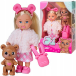 Lėlės ir me&scaron;kiuko rinkinys Simba Evi Love Teddy, 1 vnt.