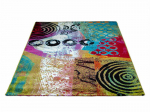 &Scaron;iuolaikinis Kilimas Tautiniai Ratai Įvairiaspalviai 200 Cm X 290 Cm, 200 cm x 290 cm