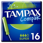 Tamponai TAMPAX Compak Super, 16 vnt.