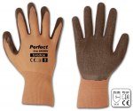 Apsauginės pir&scaron;tinės Bradas Perfect Grip Brown, lateksas, dydis 10