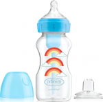 Buteliukas Dr Browns Options+ 2in1, mėlynas, 6 mėn+, 270 ml