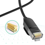 Ethernet tinklo kabelis RJ45 Cat 6A UTP 5m, juodas