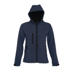 Neper&scaron;lampama ir neperpučiama tamsiai mėlyna moteri&scaron;ka striukė softshell su gobtuvu REPLAY WOMEN, M