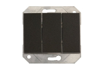 Vilma grupės jungiklis, 3 krypčių, įleidžiamas, be rėmo, juodas