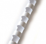 Plastikinės įri&scaron;imo spiralės, 51mm, 50vnt, baltos sp.