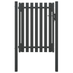vidaXL Sodo vartai, antracito spalvos, 1x1,7m, plienas