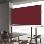 I&scaron;traukiama &scaron;oninė kiemo pertvara vidaXL, 160x300 cm, raudona