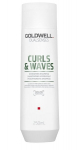 Drėkinamasis &scaron;ampūnas garbanotiems ir banguotiems plaukams Goldwell Dualsenses Curls&Waves, 250 ml