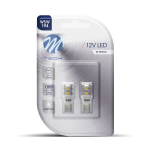 LED lemputė M-Tech LB018W W5W T10 12V, 2 vnt