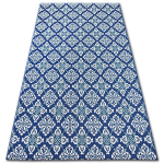 Kilimas sizalio virvelės COLOR 19246/699 Gėlės Mėlyna