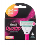 Skutimosi peiliukai jautriai odai moterims Wilkinson Sword Quattro, 4 vnt.