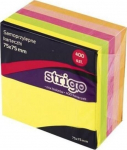 Lipniosios "post-it" lapeliai 76x76mm 400 vnt. neoniniai