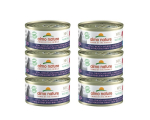 Drėgnas kačių ėdalas Almo Nature HFC Natural su tunu, vi&scaron;tiena ir kumpiu, 6x70 g