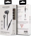 Guess słuchawki GUEPWIBK czarno-srebrny |black&silver 3,5mm