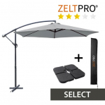 Lauko skėtis su padu ir užvalkalu Select Zeltpro, pilkas