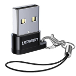 Adapteris USB-C į USB, juodas