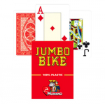 Jumbo Bike 100% plastic raudonos žaidimo kortos