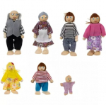Miniatiūrinės medinės lėlės Kruzzel, 19764, 7 vnt.