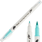 Pentel Brush Sign Pen Twin žalias ra&scaron;iklis kaligrafijai