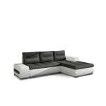 De&scaron;ininė kampinė sofa Eltap Ottavio, pilka/balta