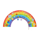 Medinės jutimo lenta Viga Edu Rainbow, Native