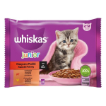 Whiskas Junior jauniems kačiukams su jautiena ir vi&scaron;tiena, 52x85g