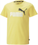 Puma mar&scaron;kinėliai paaugliams Ess+ 2 Col Logo Tee 586985 45, geltoni